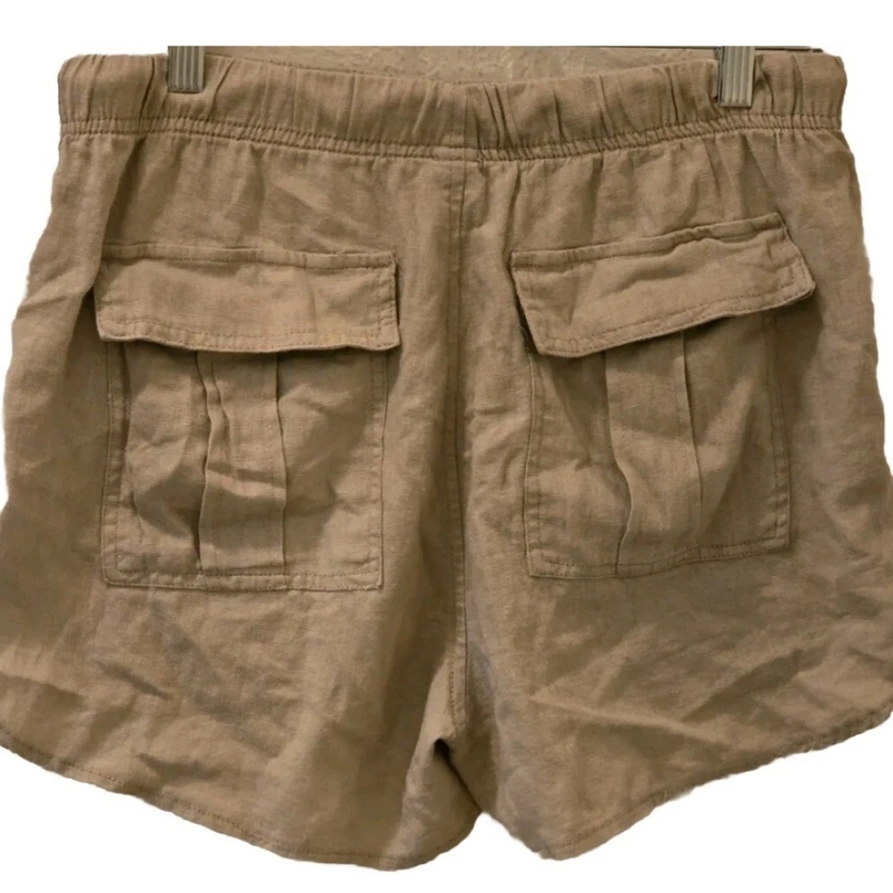 Blank NYC Linen Cargo Shorts Beige Size 28 Lightweight Summer Beach Casual NWT - Picture 10 of 16